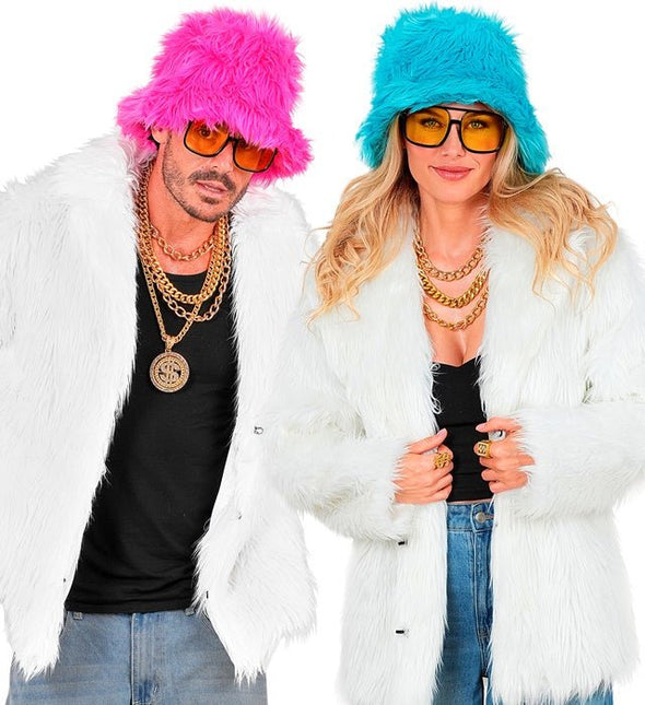 Bontjas Pluche Wit van Widmann koop je bij Partywinkel