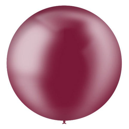 Bordeaux Rode Reuze Ballon Doorzichtig XL 91cm van Balloonia koop je bij Partywinkel