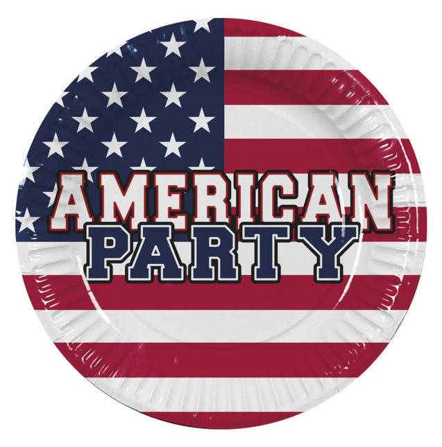 Borden American Party Papier 23cm 10st van Boland koop je bij Partywinkel