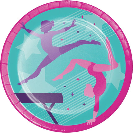 Borden Gymnastic 23cm 8st van Creative Converting koop je bij Partywinkel