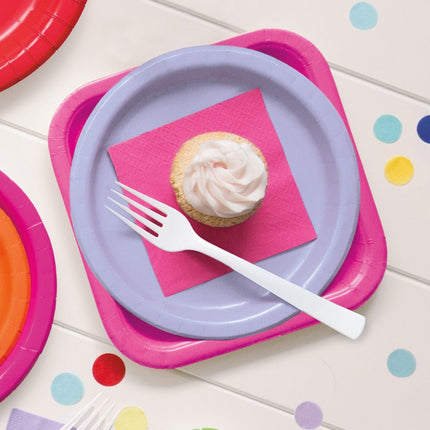 Borden Lila 22cm 8st van Unique koop je bij Partywinkel