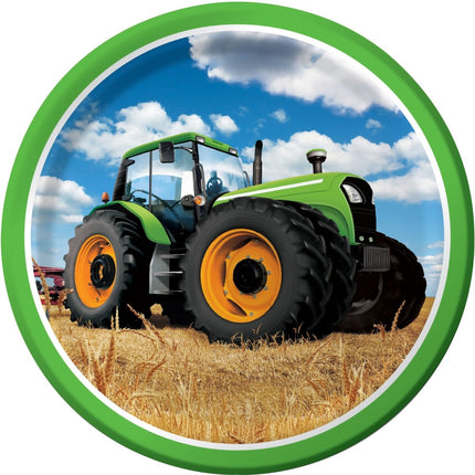 Borden Traktor 23cm 8st van Creative Converting koop je bij Partywinkel