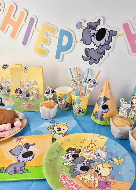 Borden Woezel & Pip 23cm 8st van Haza Witbaard koop je bij Partywinkel