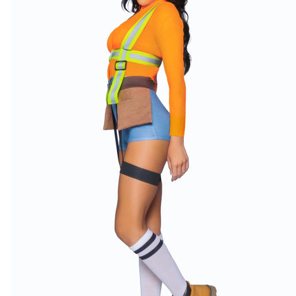 Bouwvakker Kostuum Dames Bodysuit Leg Avenue van Leg Avenue koop je bij Partywinkel