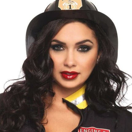 Brandweer Helm Zwart Fire Chief van Leg Avenue koop je bij Partywinkel