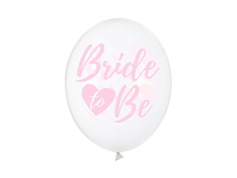 Bride To Be Ballonnen Roze 30cm 6st van Partydeco koop je bij Partywinkel