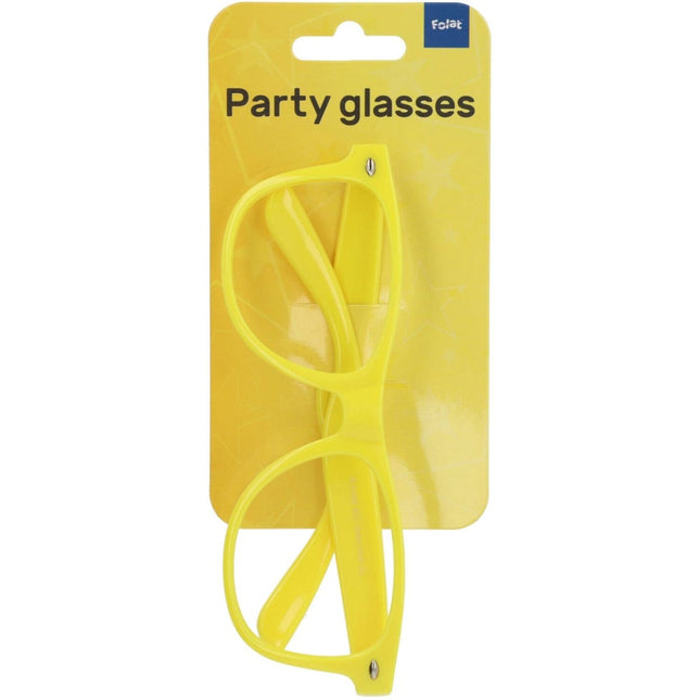 Bril Blues Brothers Neon Geel van Folat koop je bij Partywinkel