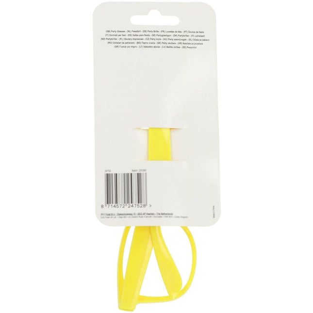 Bril Blues Brothers Neon Geel van Folat koop je bij Partywinkel