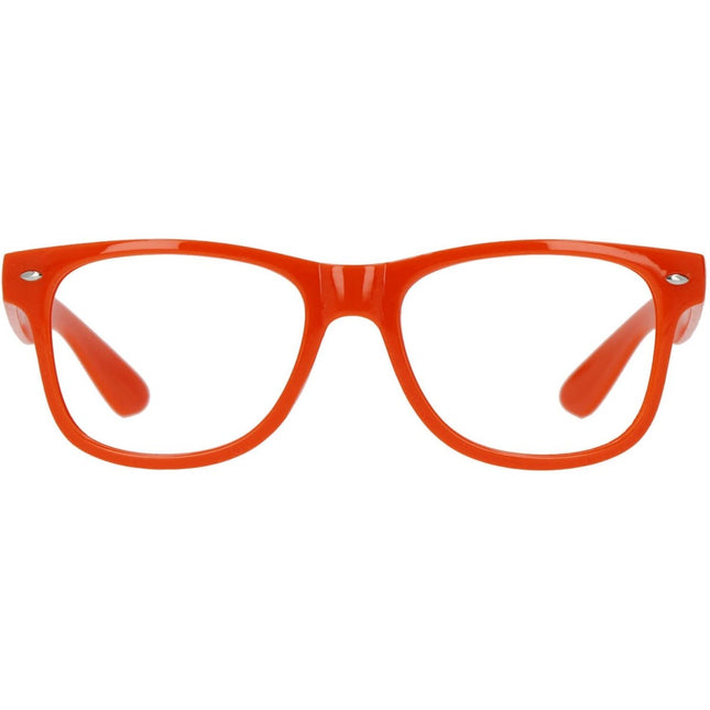 Bril Blues Brothers Neon Oranje van Folat koop je bij Partywinkel