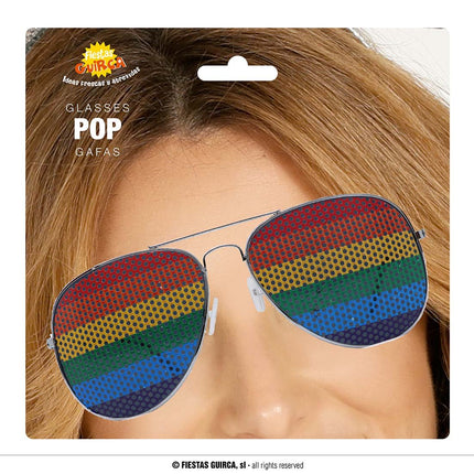 Bril Regenboog Aviator van Fiestas Guirca koop je bij Partywinkel