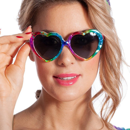 Hartjes Bril Regenboog van Wilbers & Wilbers koop je bij Partywinkel