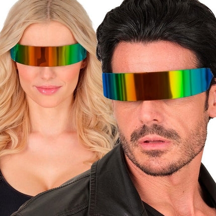 Bril Spiegelglas Regenboog van Widmann koop je bij Partywinkel