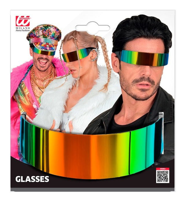 Bril Spiegelglas Regenboog van Widmann koop je bij Partywinkel