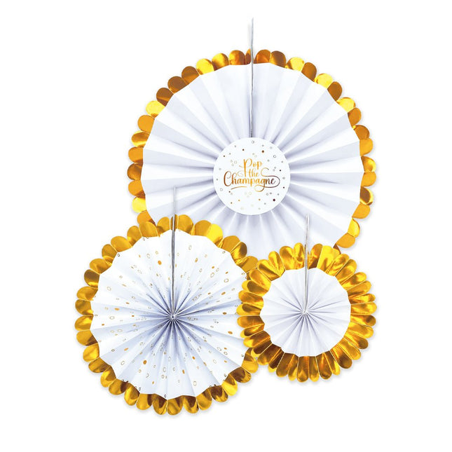 Bruiloft Papieren Waaiers 3st van WeFiesta koop je bij Partywinkel