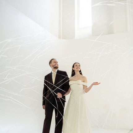 Bruiloft Slinger Wit 7,5cm van Partydeco koop je bij Partywinkel