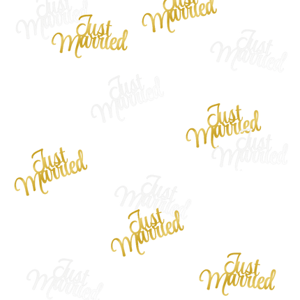 Bruiloft Tafelconfetti Wit Goud 14gr van Paper Dreams koop je bij Partywinkel