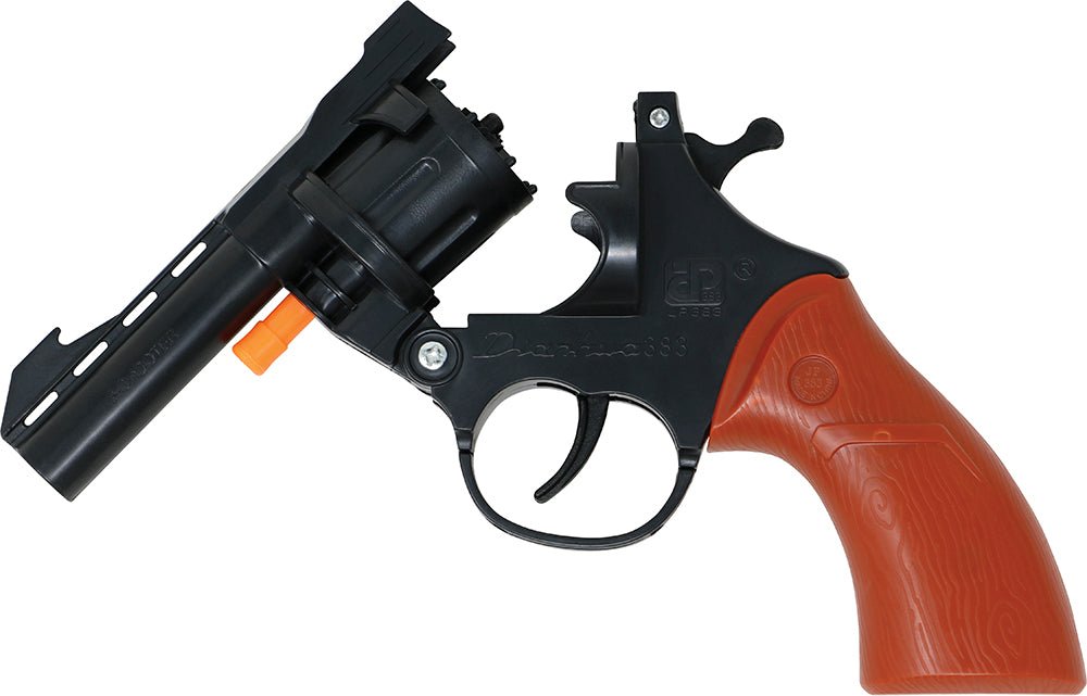 Bruin Zwarte Nep Pistool 18cm van Fiestas Guirca koop je bij Partywinkel