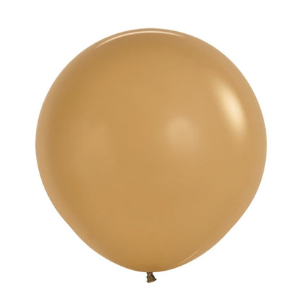 Bruine Ballonnen Latte 61cm 3st van Sempertex koop je bij Partywinkel