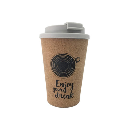 Bruine Beker Koffie Herbruikbaar van Procos koop je bij Partywinkel