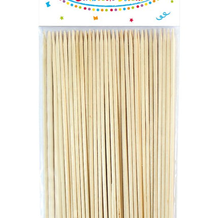 Bruine Cocktailprikkers Hout 50st van Procos koop je bij Partywinkel