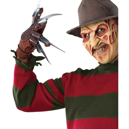 Bruine Halloween Handschoen Freddy Krueger van Rubies koop je bij Partywinkel