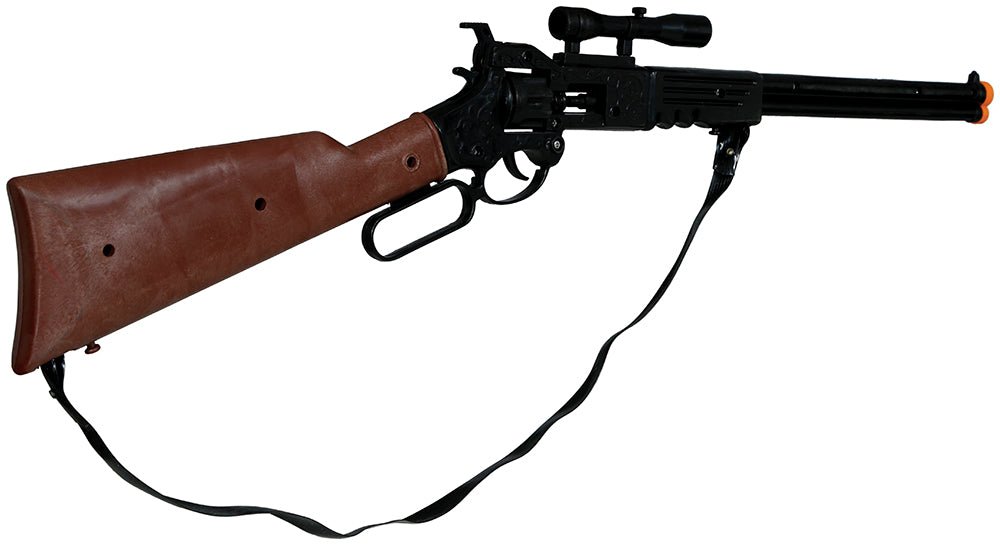 Bruine Nep Wapenset Met Richtkijker 64cm van Fiestas Guirca koop je bij Partywinkel