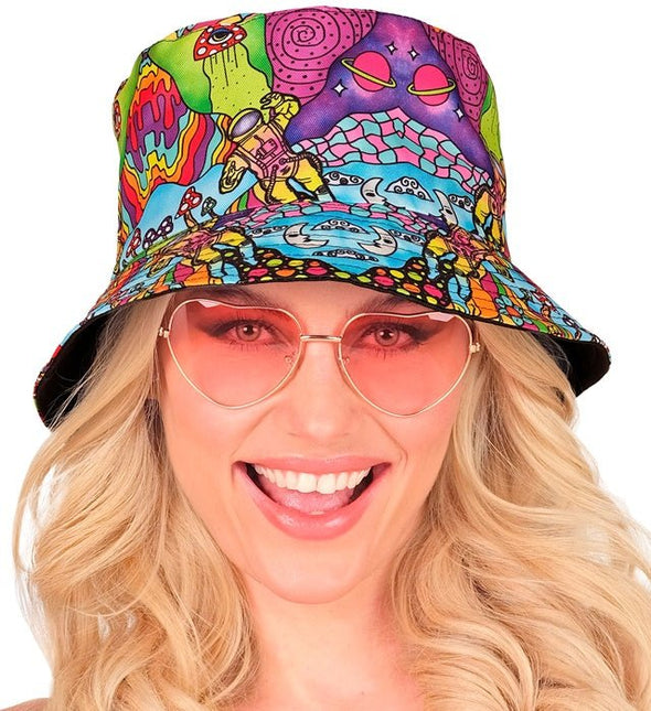 Bucket Hat Psychedelisch van Widmann koop je bij Partywinkel