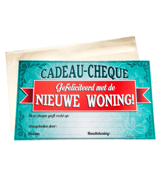 Cadeaubon Nieuwe Woning 34,5cm van Paper Dreams koop je bij Partywinkel