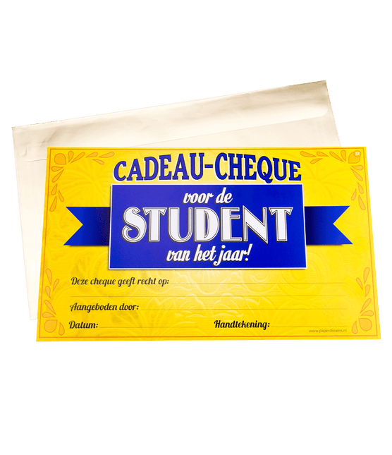 Cadeaubon Student 34,5cm van Paper Dreams koop je bij Partywinkel