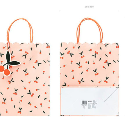 Cadeautasje Kers 32cm van Partydeco koop je bij Partywinkel