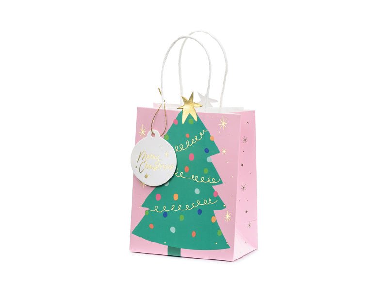 Cadeautasje Kerstboom 20cm van Partydeco koop je bij Partywinkel