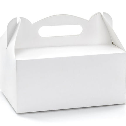 Cakedoosjes Wit 19cm 10st van Partydeco koop je bij Partywinkel