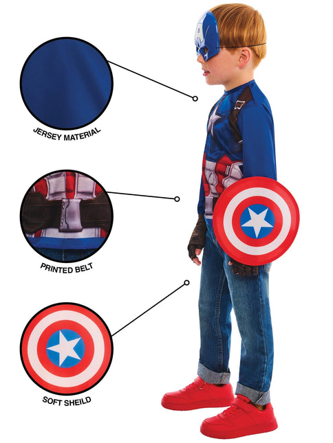 Captain America Kostuum Kind