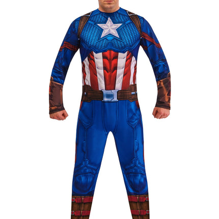 Captain America Kostuum Heren Blauw