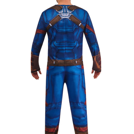 Captain America Kostuum Heren Blauw