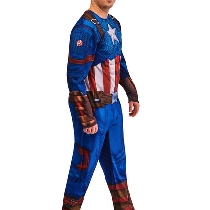 Captain America Kostuum Heren Blauw