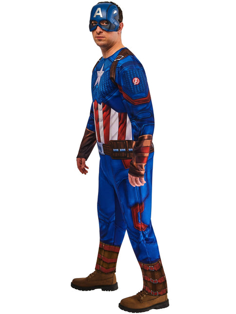 Captain America Kostuum Heren Blauw