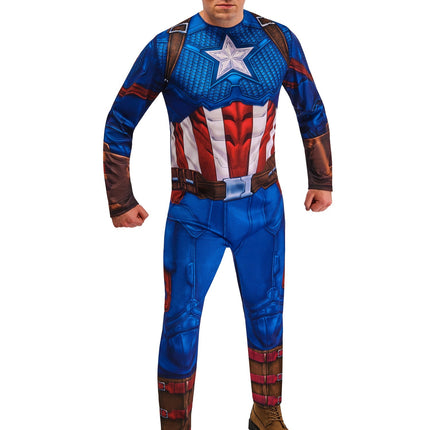 Captain America Kostuum Heren Blauw