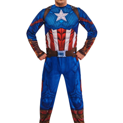 Captain America Kostuum Heren Blauw