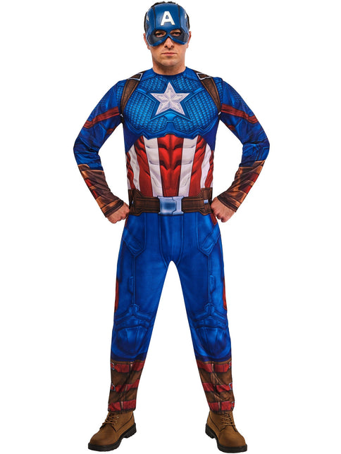 Captain America Kostuum Heren Blauw