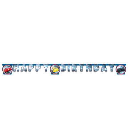 Cars Letterslinger Happy Birthday van Procos koop je bij Partywinkel