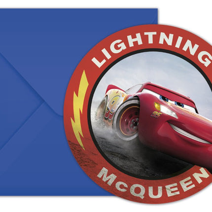 Cars Uitnodigingen Met Enveloppen 6st van Procos koop je bij Partywinkel