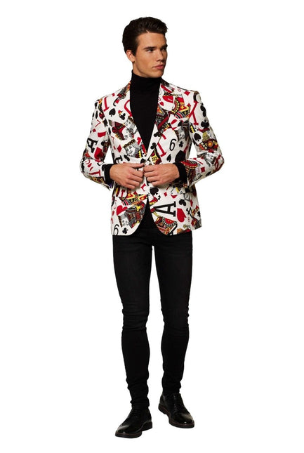 Casino Speelkaarten Blazer Heren OppoSuits van OppoSuits koop je bij Partywinkel