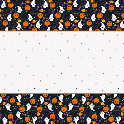 CAT & PMPKIN PLSTC TC 54X84 van Unique koop je bij Partywinkel