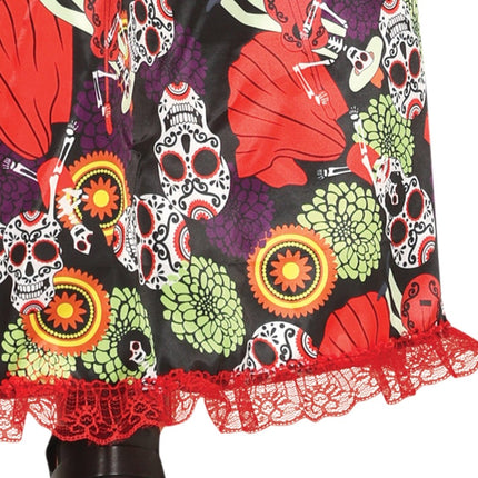Dia De Los Muertos Jurk Gekleurd Dames van Fiestas Guirca koop je bij Partywinkel