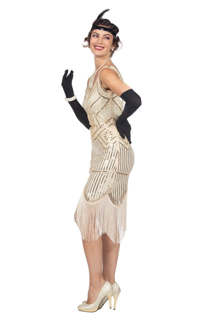 Charleston Jurk Wit Dames 20'S van Wilbers & Wilbers koop je bij Partywinkel