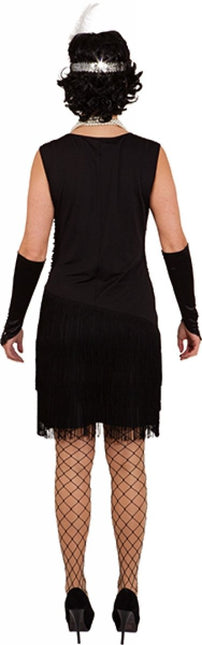 Charleston Jurk – Zwart van Orlob koop je bij Partywinkel