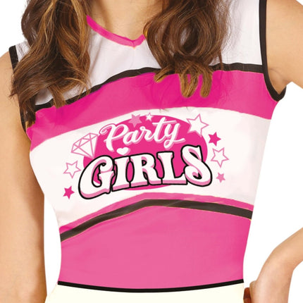 Cheerleader Jurk Roze Dames van Fiestas Guirca koop je bij Partywinkel