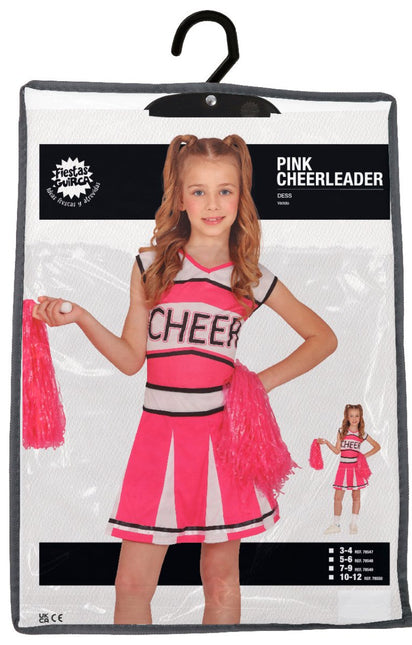 Cheerleader Jurk Roze Meisje van Fiestas Guirca koop je bij Partywinkel