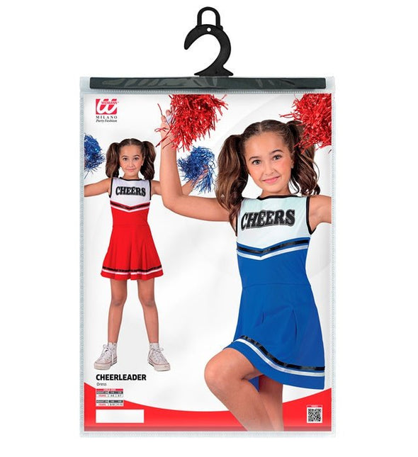 Cheerleader Kostuum Blauw Kind van Widmann koop je bij Partywinkel